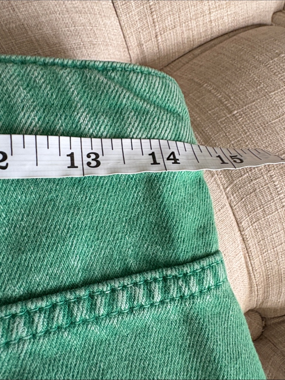 Pilcro Green High-Rise Button-Fly Jeans - Picture 4 of 8